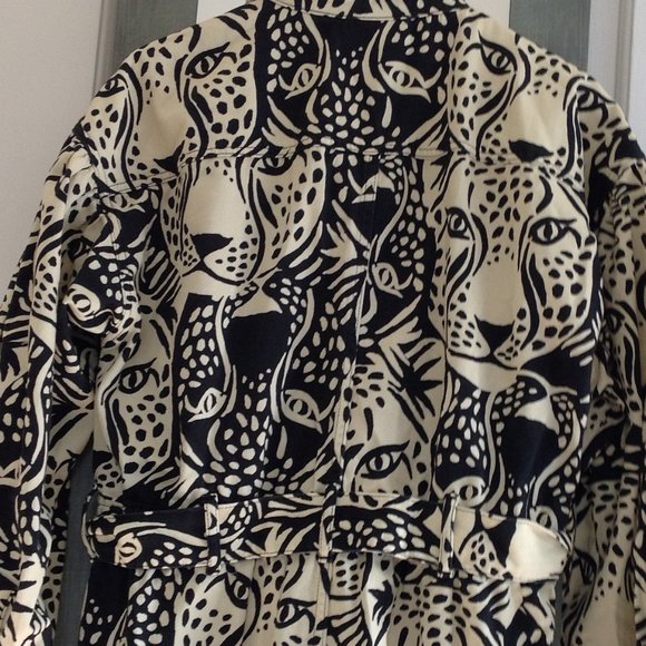 FARM Rio Midnight Leopard Belt Canvas Jumpsuit - Picture 11 of 16